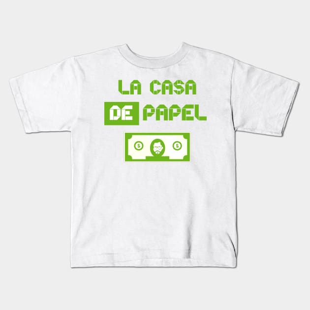 La Casa de Papel Kids T-Shirt by FlowrenceNick00